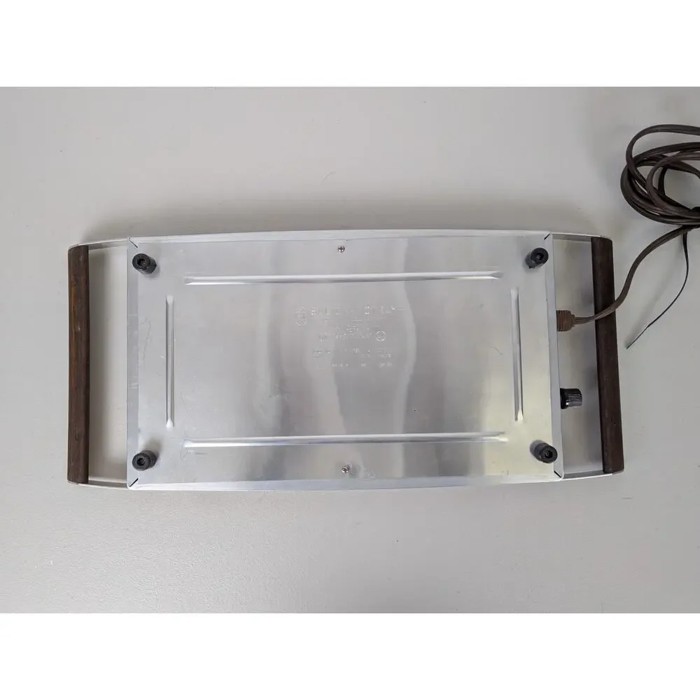 Vtg Salton Hot Tray Rectangle Serveware Dining Entertaining MCM TESTED working